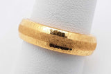 24k Yellow Gold Wedding Band 13.4 Grams Size 9 Eb0726lixzsa