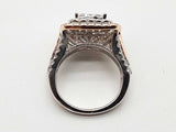 1.94 Cttw Natural Diamonds 14k Two Tone Gold 6.7g Ring Size 5 Do0726llxzde