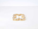 Cartier Diamond & 18k Yellow Gold Gothic Clover Quatrefoil Pendant 6.1 Grams Fw0726czxdu