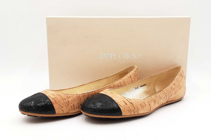Jimmy Choo Cork Ballerina Flats Size 36.5 Sd0525lzxdu