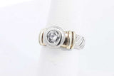 David Yurman Diamond 925 Sterling Silver Cable Ring 8.6 Grams Size 6 Eb0325orxsa