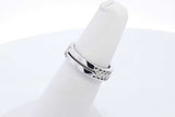 14k White Gold Stacking Diamond Rings 4.5 Grams Size 5.5 Eb0526wrxde