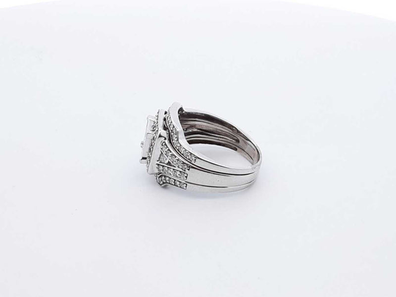 1.78ctw Diamonds 14k White Gold 5.7 Grams Ring Size 6 Sd0825crzdu