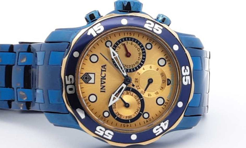 Invicta Pro Diver Blue Stainless Steel Watch 38mm Eb0223cwsa