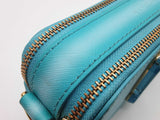 Marc Jacobs Fluoro Edge Snapshot Blue Leather Crossbody Bag Do0825ixde