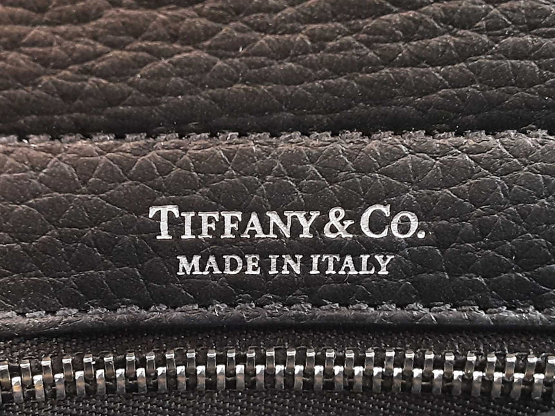 Tiffany & Co. Return To Tiffany Black Grained Leather Mini Tote Bag Fw1125rxzdu