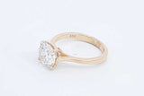 2.16ctw Lab Grown Round Diamond Ring 14k Yellow Gold 3.1g Size 6.5 Eb1124ierdu