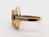 Marquise Cut Citrine 14k Yellow Gold 3.7g Ring Size 7 Do0326owxde