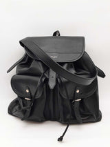 Yves Saint Laurent Black Leather Backpack Shoulder Bag Eb0626llxzde
