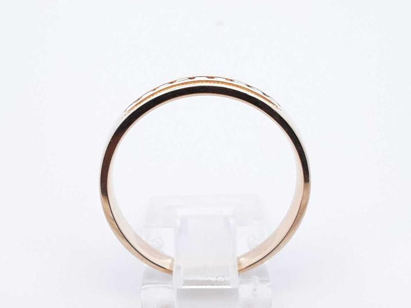 0.18 Cttw Diamond & 10k Yellow Gold Wedding Band 5.4 Grams Size 11 Fw0824rzxdu