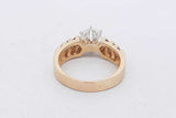 1.36cttw Diamond Ring In 14k Yellow Gold 5.6 Grams Size 7.25 Eb0926wrxzsa