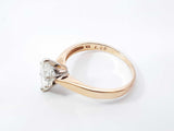 1.05 Cttw Marquise Diamond & 14k Gold Solitaire Ring 2.7g Size 7.5 Fw0826orzxdu
