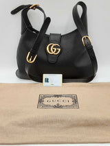 Gucci Black Leather Aphrodite Shoulder Bag Eb0524cxzdu