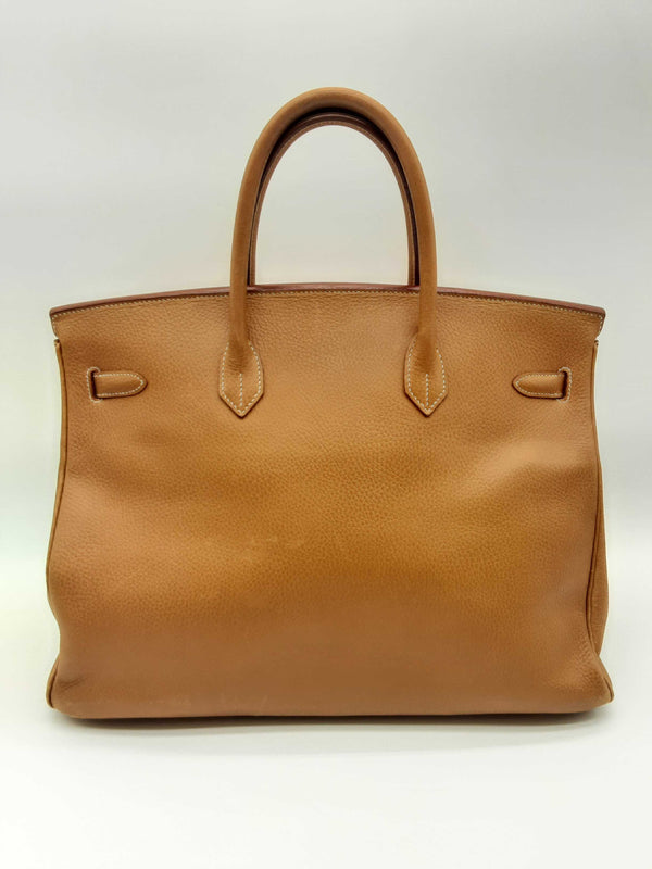 Hermes Birkin 40 Gold Brown Togo Gold Hardware Handbag Do0323cpxzde