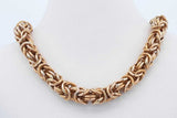 14k Yellow Gold Byzantine Chain Necklace 33.6 Grams 24.5 Inch Eb0926orxzde