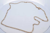 10k Yellow Gold Figaro Chain Necklace 9.1 Grams 26.5 Inch Eb1225oxzde