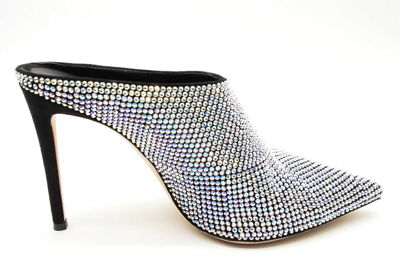 Giuseppe Zanotti Iridescent Rhinestone Crystal Mule Size Eu 39.5 Do1024lxzde