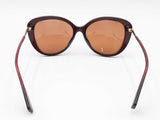 Ralph Lauren Cat-eye Sunglasses In Burgundy Acetate With Brown Lenses Fw1026oxdu