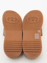 Gucci Macro Gg Monogram Canvas Platform Slides Size 38 Eb0726lxzsa