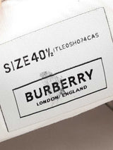 Burberry Equestrian Knight Sneakers In White & Blue Canvas Size 10.5 Fw0926wxzdu