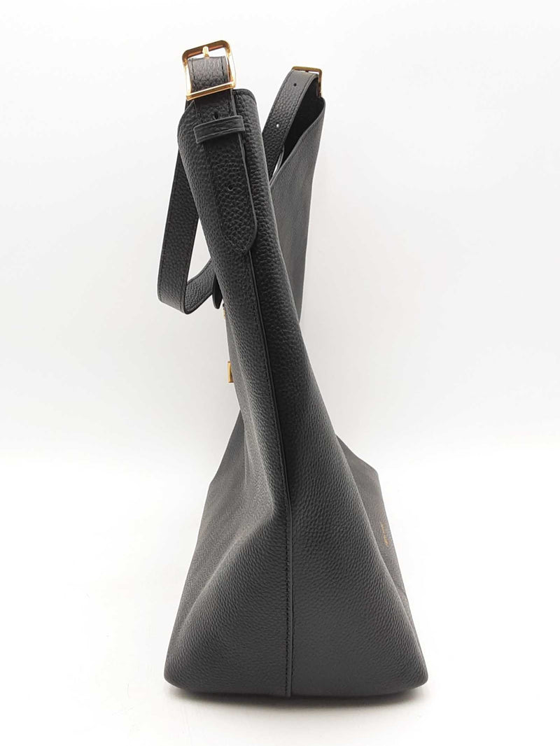 Rebecca Minkoff Megan Black Pebbled Leather Hobo Bag Sd0925rzsa