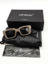 Off-white Virgil Crystal Embellished Sunglasses Oeri126-m Eb0826oorde