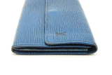 Louis Vuitton Dark Blue Epi Textured Leather Sarah Wallet Eb1224crsa