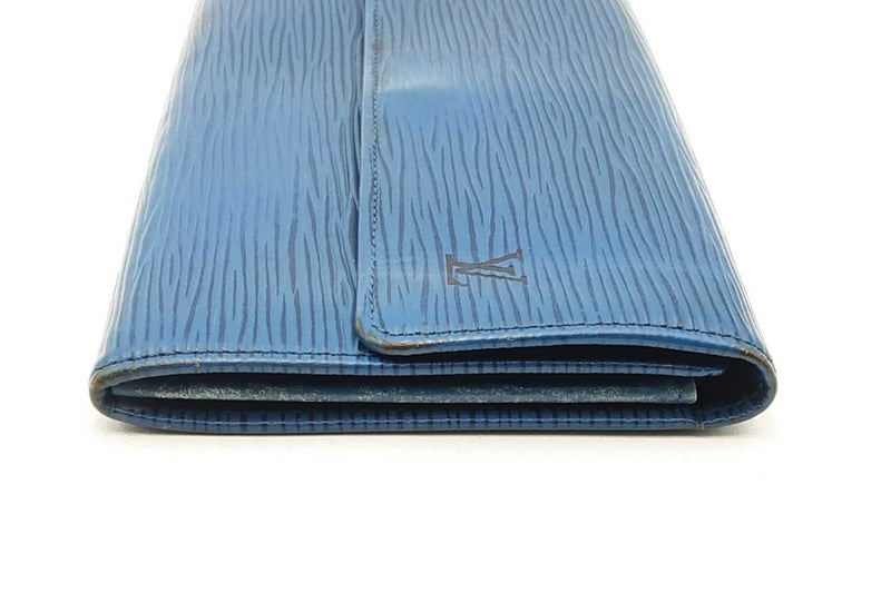 Louis Vuitton Dark Blue Epi Textured Leather Sarah Wallet Eb1224crsa