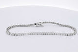 3.0cttw Lab Grown Diamond Tennis Bracelet 14k White Gold 5.3g 7 In Eb0326llxzsa