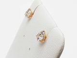 1.02 Cttw Lab Grown Diamonds 14k Yg 0.8g Screw Back Stud Earrings Do0726orxde