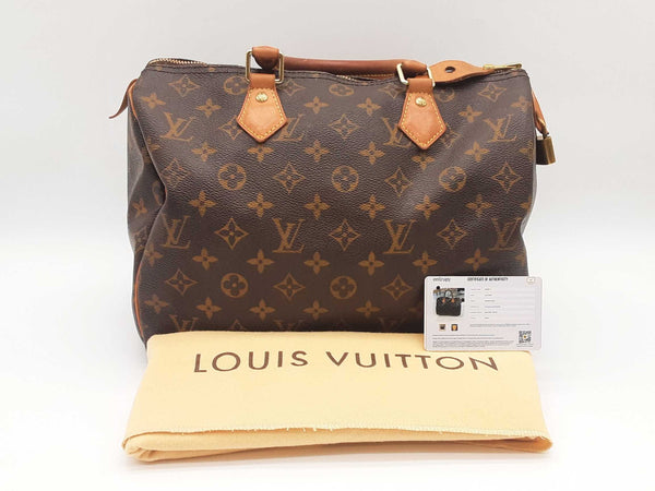 Louis Vuitton Monogram Speedy 30 Handbag Sd0925rrzde