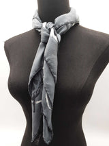 Hermes Plein Soleil Gray Silk Scarf Do1225lrxde