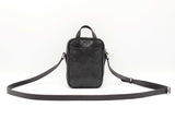 Gucci Gg Embossed Black Perforated Leather Mini Crossbody Bag Fw0425wwxdu