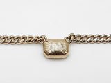 Chanel Cubic Zirconia Cc Cuban Link Necklace 18 Inch Fw0925wxzdu