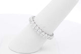 2.0cttw Lab Grown Diamond Eternity Band 14k White Gold 2.3g Size 7 Eb0826cxzsa