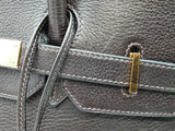 Hermes Birkin 35 Ebene Brown Clemence Gold Hardware Handbag Do0825sxzxde