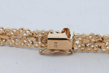 14k Yellow Gold Filigree Bracelet 10.9 Grams 7 Inch Eb726rcrsa