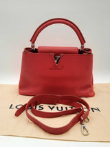 Louis Vuitton Capucines Rubis Red Leather Handbag Cj0824lexzde