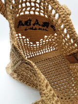 Prada Raffia Crochet Logo Tote Bag Eb1026exzde