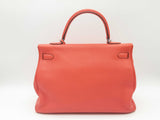 Hermes Kelly 32 Capucine Orange Togo Palladium Shoulder Bag Do0723exzxde