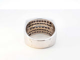 1.69 Cttw Diamond & 14k White Gold Multi Row Ring 15.4g Size 8.25 Fw0726loxzdu
