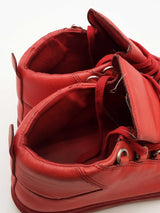 Balenciaga Red Arena Hightop Sneakers Size 42