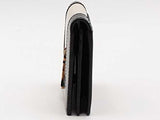 Yves Saint Laurent Cassandre Flap Card Case Black Wallet Aa0726rzsa