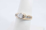 0.64cttw Diamond 14k Yellow Gold Ring 5.1 Grams Size 6.5 Eb0626rxzdu