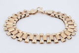 10k Yellow Gold Link Bracelet 12 Grams 7.5 Inch Eb0326ixzsa
