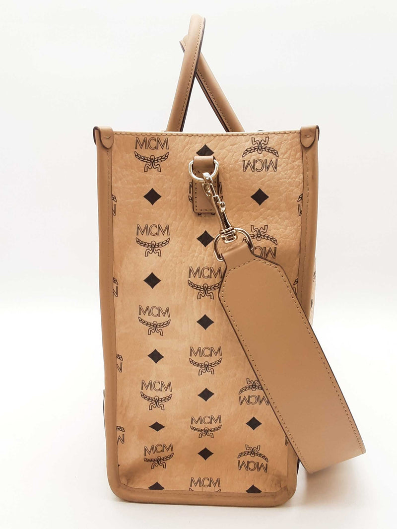 Mcm Munchen Visetos Monogram Tote Bag Sd1125ozxde