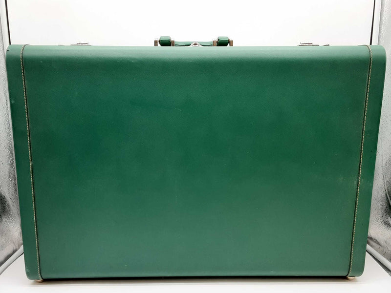 Prada Green Saffiano Leather Trunk Suitcase Do1224cxzde