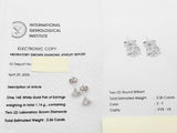 2.06 Cttw Lab Grown Diamonds 14k White Gold 1.14g Stud Earrings Do0826poxde