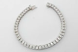 5.98cttw Diamond Tennis Bracelet In 14k White Gold 24.3g 7.25 Inch Eb0926lprxsa