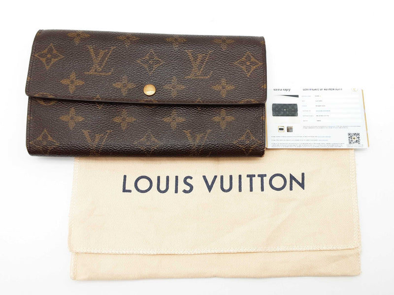 Louis Vuitton Monogram Coated Canvas Wallet Sd0625lrzde